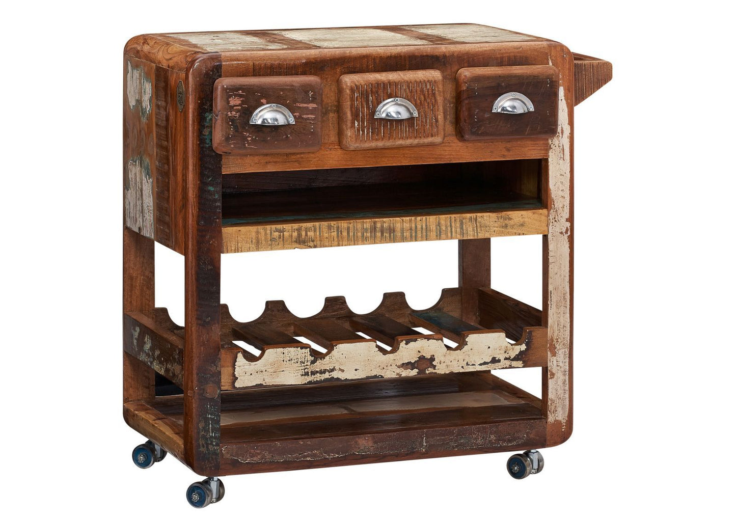 Desert Solid Wood Bar Trolley